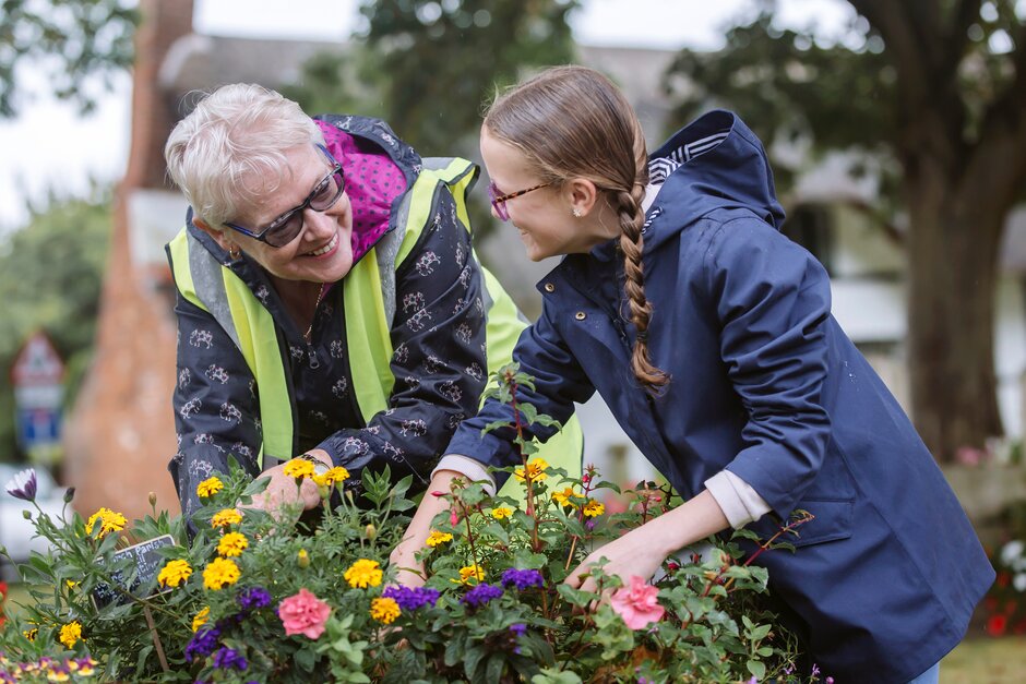 Preston Staff get a pat on the back from the Little Eccleston Parish